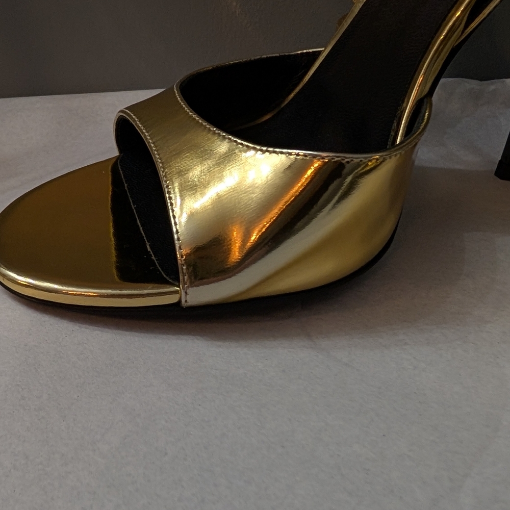 Versace Gold Heels - Picture 10 of 11